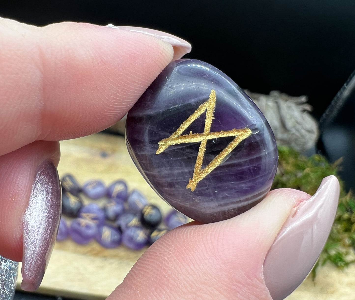 Amethyst Runen, Runensteine Set