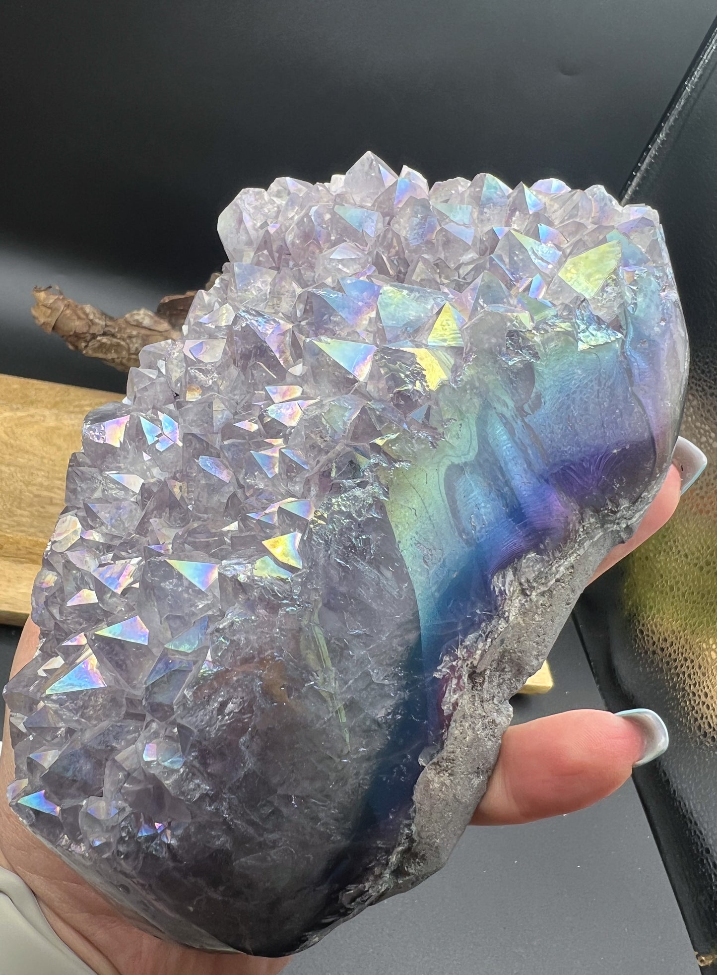 XL 1,5Kg Amethyst Angel Aura Druse