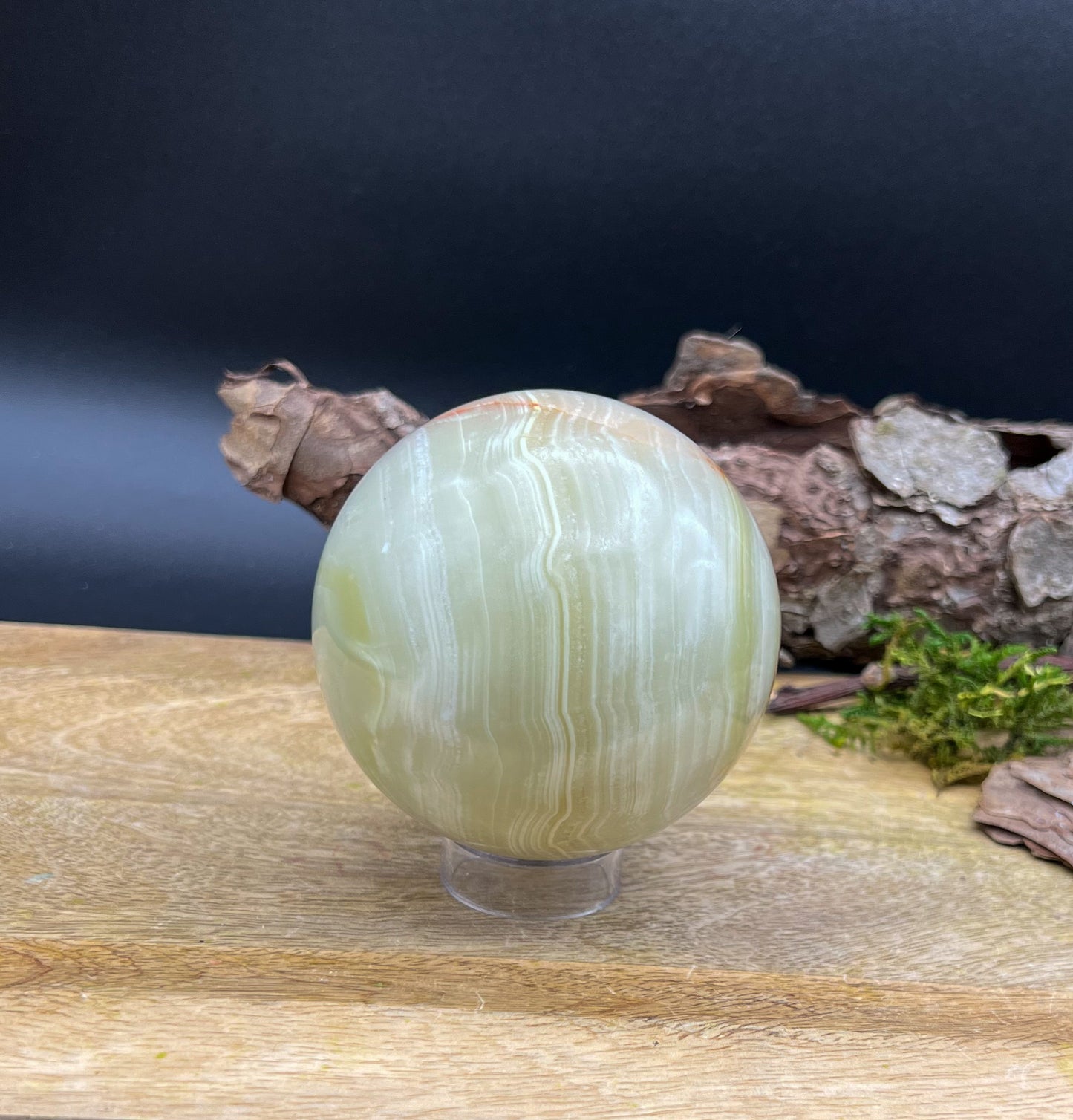 XL grüne Onyx Kristallkugel / Sphere