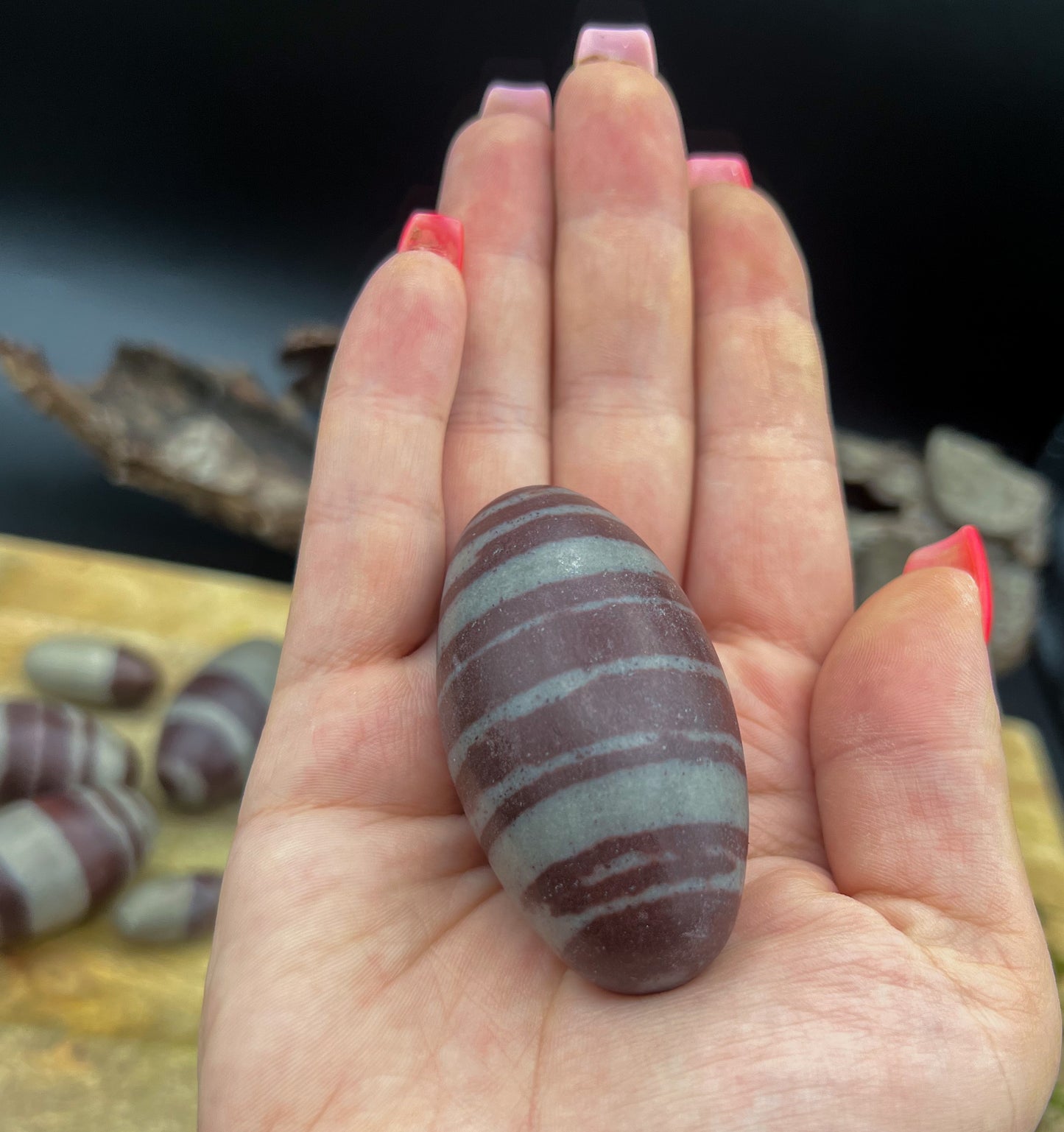 Shiva lingam Trommelsteine