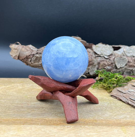 Blaue Calcit Sphere / Kristallkugel