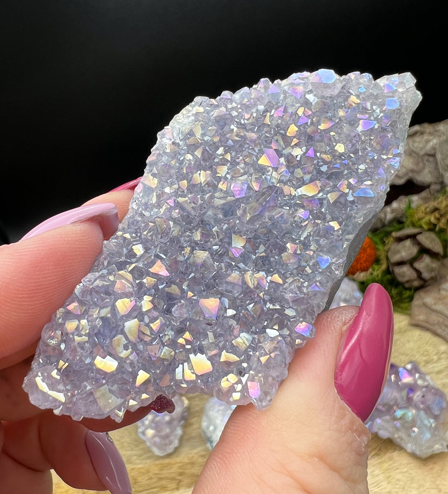 Amethyst Drusen Handstücke Angel Aura