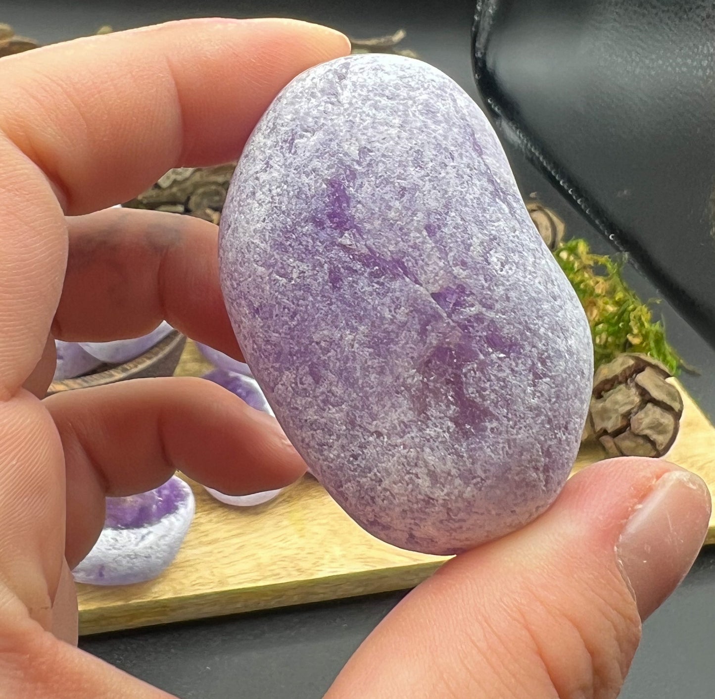 Amethyst Meditationsstein, Emu Eggs