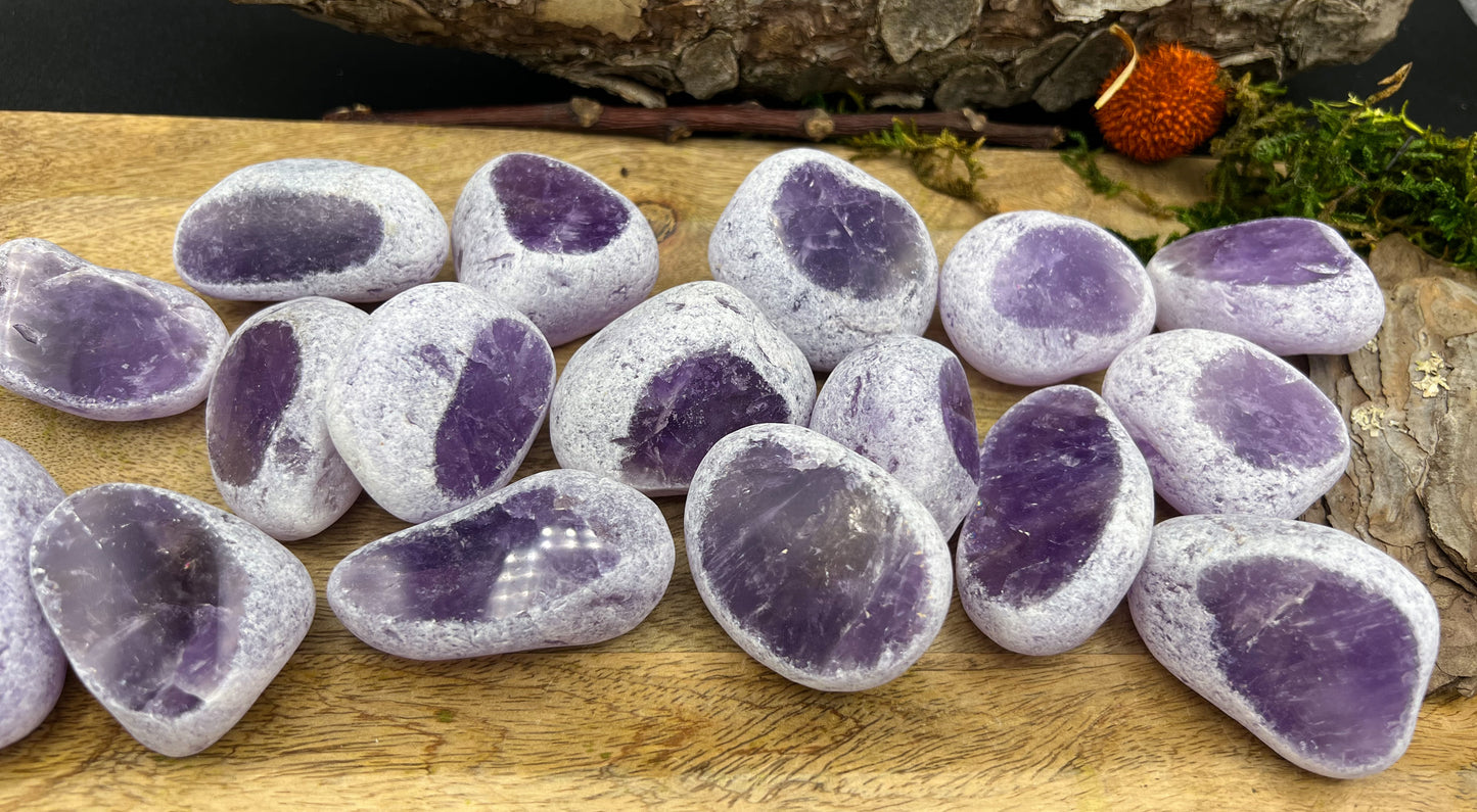 Amethyst Meditationsstein, Emu Eggs